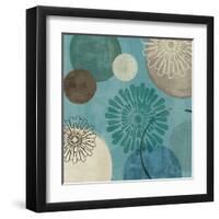 Flora Mood Blue II-Veronique Charron-Framed Art Print