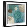 Flora Mood Blue II-Veronique Charron-Framed Art Print