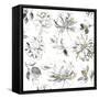 Flora Outlines-Asia Jensen-Framed Stretched Canvas