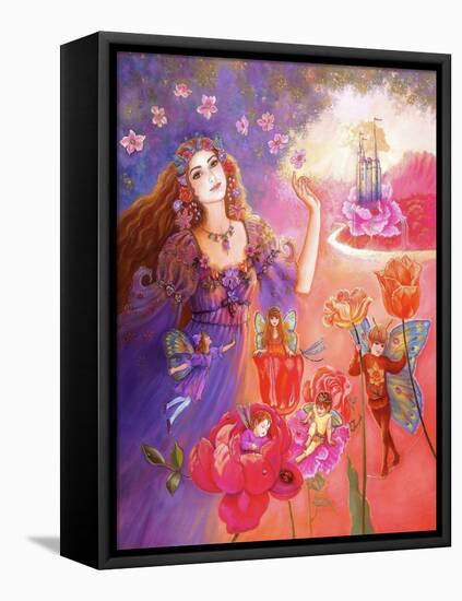 Flora's Realm-Judy Mastrangelo-Framed Stretched Canvas