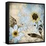 Flora Symphony 3 Blue-Diane Stimson-Framed Stretched Canvas