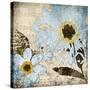 Flora Symphony 3 Blue-Diane Stimson-Stretched Canvas