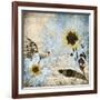 Flora Symphony 3 Blue-Diane Stimson-Framed Art Print