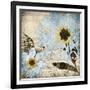 Flora Symphony 3 Blue-Diane Stimson-Framed Art Print