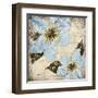 Flora Symphony 4 Blue-Diane Stimson-Framed Art Print