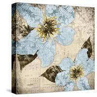 Flora Symphony 4 Blue-Diane Stimson-Stretched Canvas