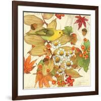 Flora & Tanager I-Julie Paton-Framed Art Print