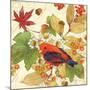 Flora & Tanager II-Julie Paton-Mounted Art Print