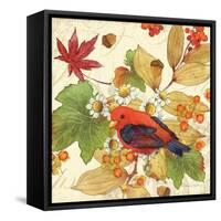 Flora & Tanager II-Julie Paton-Framed Stretched Canvas