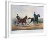 Flora Temple and Lancet Racing on the Centreville Course, 1856-Currier & Ives-Framed Giclee Print