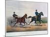 Flora Temple and Lancet Racing on the Centreville Course, 1856-Currier & Ives-Mounted Giclee Print