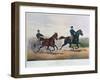 Flora Temple and Lancet Racing on the Centreville Course, 1856-Currier & Ives-Framed Giclee Print