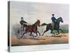 Flora Temple and Lancet Racing on the Centreville Course, 1856-Currier & Ives-Stretched Canvas