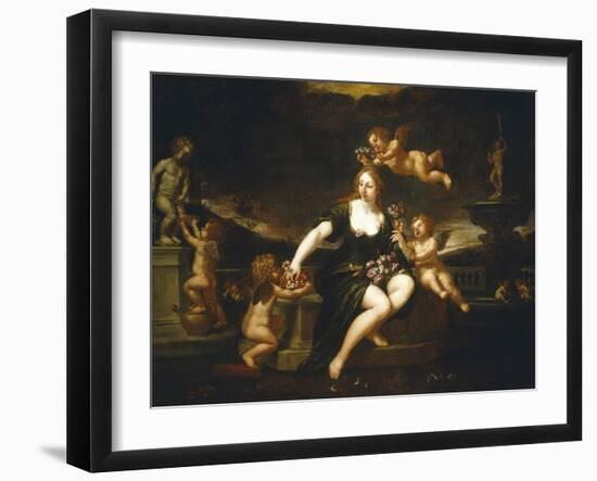 Flora with Putti-Francesco Albani-Framed Giclee Print