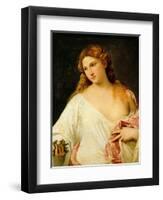 Flora-Titian (Tiziano Vecelli)-Framed Giclee Print