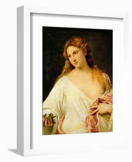 Flora-Titian (Tiziano Vecelli)-Framed Giclee Print