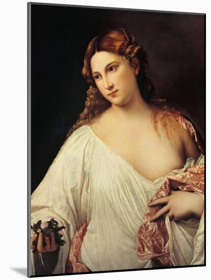 Flora-Titian (Tiziano Vecelli)-Mounted Art Print