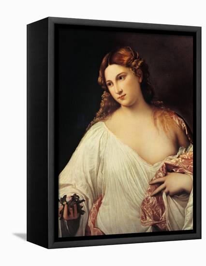 Flora-Titian (Tiziano Vecelli)-Framed Stretched Canvas