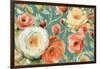 Florabundance I Autumn Teal-Lisa Audit-Framed Art Print