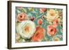 Florabundance I Autumn Teal-Lisa Audit-Framed Art Print