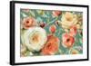 Florabundance I Autumn Teal-Lisa Audit-Framed Art Print