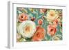 Florabundance I Autumn Teal-Lisa Audit-Framed Premium Giclee Print