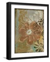 Floral Abstraction I-Jennifer Goldberger-Framed Art Print