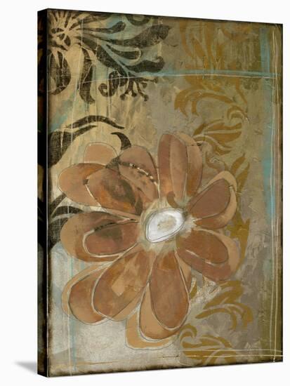 Floral Abstraction II-Jennifer Goldberger-Stretched Canvas