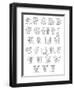 Floral Alphabet A to Z-Heather Rosas-Framed Art Print