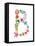 Floral Alphabet Letter II-Farida Zaman-Framed Stretched Canvas