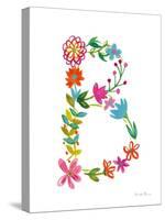 Floral Alphabet Letter II-Farida Zaman-Stretched Canvas