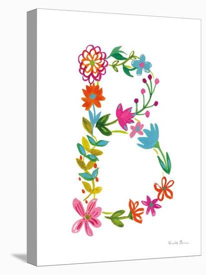 Floral Alphabet Letter II-Farida Zaman-Stretched Canvas