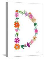 Floral Alphabet Letter IV-Farida Zaman-Stretched Canvas