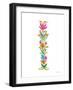 Floral Alphabet Letter IX-Farida Zaman-Framed Art Print