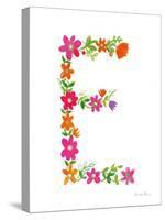 Floral Alphabet Letter V-Farida Zaman-Stretched Canvas