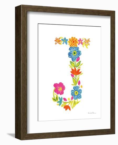 Floral Alphabet Letter X-Farida Zaman-Framed Art Print