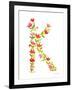 Floral Alphabet Letter XI-Farida Zaman-Framed Art Print