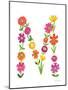 Floral Alphabet Letter XIII-Farida Zaman-Mounted Art Print