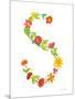 Floral Alphabet Letter XIX-Farida Zaman-Mounted Art Print