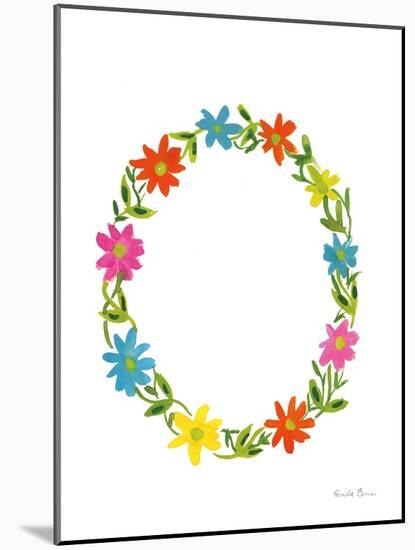 Floral Alphabet Letter XV-Farida Zaman-Mounted Art Print