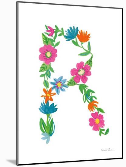 Floral Alphabet Letter XVIII-Farida Zaman-Mounted Art Print