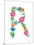 Floral Alphabet Letter XVIII-Farida Zaman-Mounted Art Print