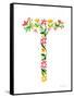 Floral Alphabet Letter XX-Farida Zaman-Framed Stretched Canvas