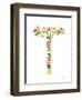 Floral Alphabet Letter XX-Farida Zaman-Framed Art Print