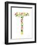 Floral Alphabet Letter XX-Farida Zaman-Framed Art Print