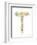 Floral Alphabet Letter XX-Farida Zaman-Framed Art Print