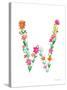 Floral Alphabet Letter XXIII-Farida Zaman-Stretched Canvas