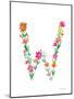 Floral Alphabet Letter XXIII-Farida Zaman-Mounted Art Print