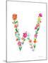 Floral Alphabet Letter XXIII-Farida Zaman-Mounted Art Print