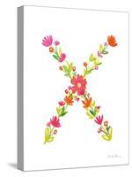 Floral Alphabet Letter XXIV-Farida Zaman-Stretched Canvas